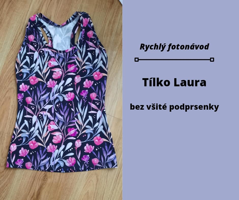 Jak ušít tílko Laura bez všité podprsenky