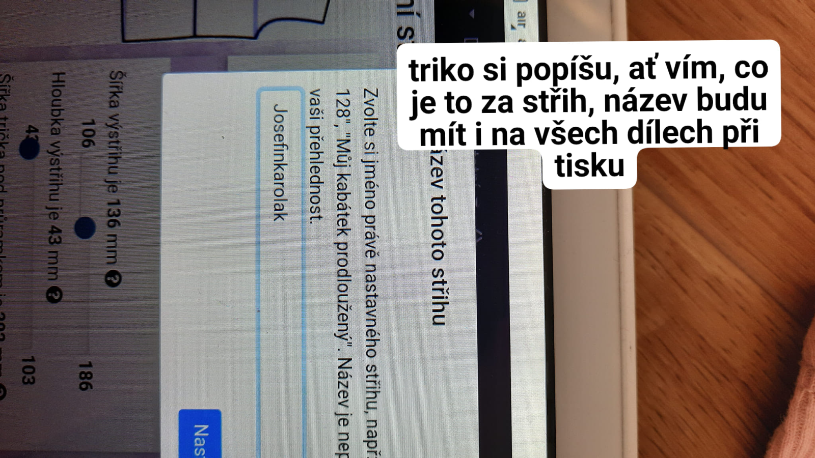 Střihy si pečlivě pojmenujte, jejich název se vám přenese na všechny díly a vy tak i zpětně dohledáte, co je to za střih.