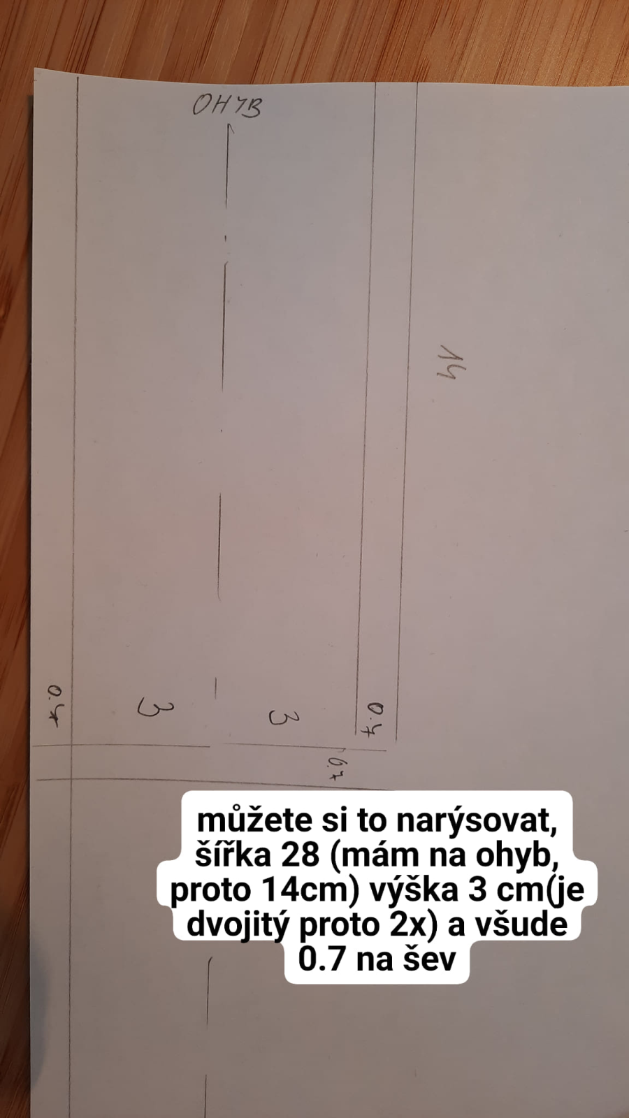 Díl si pro lepší představu narýsujte