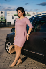 vel. 40, punto royal , 340 g/m2 / 60 % viskóza, 35 % polyamid, 5 % elastan, <a href='https://www.funny-bunny.cz/uplet-dusty-pink-punto-royal/'>Funny-bunny</a>